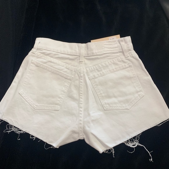 Revice 27. NWT WHITE DENIM JEAN SHORTS. HIGH RISE - Picture 5 of 8